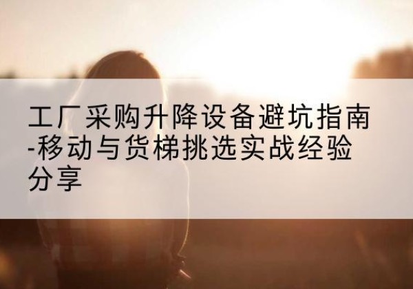 溧水移动式升降机怎么选-工厂采购升降设备避坑指南-移动与货梯挑选实战经验分享